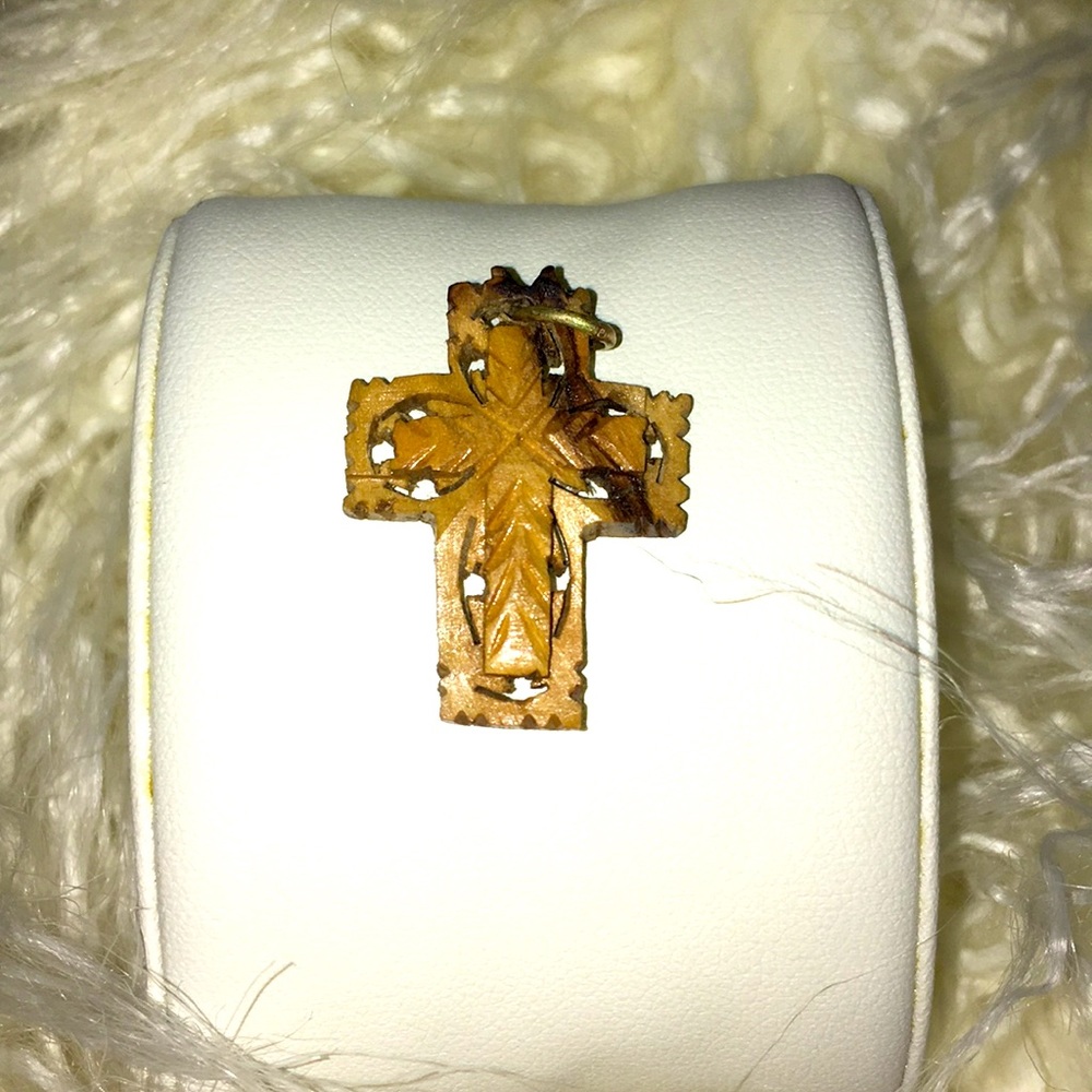 Handmade Wood Carved Cross